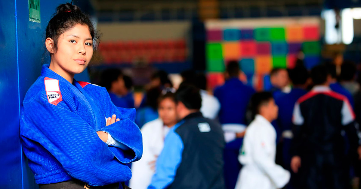 Angie Vizcarra, judoca peruana de 14 años, quiere ganar en los Juegos Deportivos Escolares Nacionales 2019 y en el futuro representar a Perú en los Juegos Olímpicos.