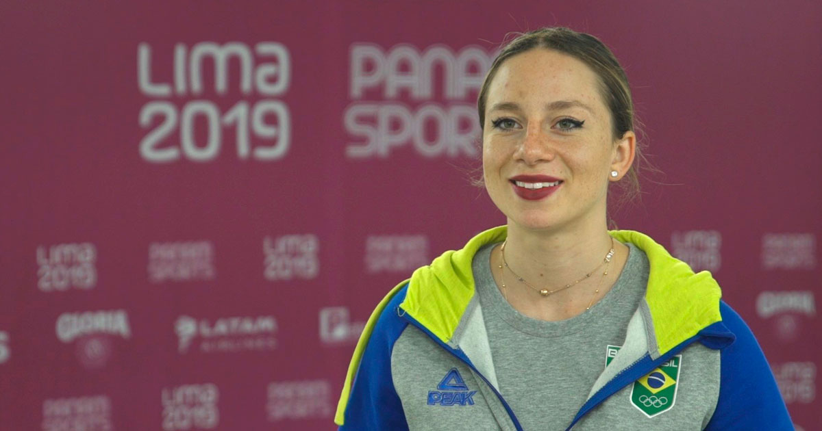 Bruna Wurts después de su entrenamiento previo a competir en Lima 2019 
