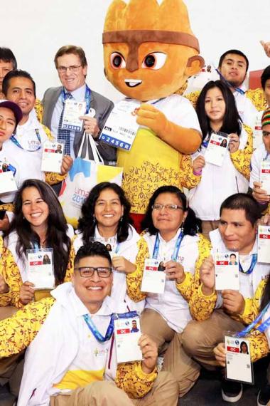 Lima 2019 volunteers – the Uniform and Accreditation Center began operations