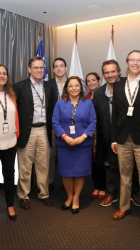 Delegación liderada por Carlos Neuhaus, Presidente del Comité Organizador, participó durante dos días en un seminario desarrollado en la capital chilena.