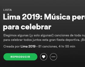 Playlist Lima 2019