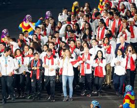 elegación peruana en la Clausura de los Juegos Panamericanos Lima 2019