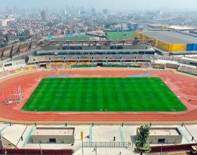 Aerial view of the VIDENA Athletics Stadium