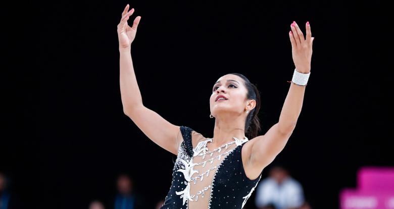 Eduarda Fuentes places third on the first day of the Women’s Short Program
