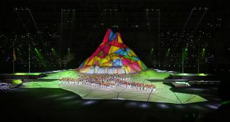 Main stage of the Lima 2019 Pan American Games Opening Ceremony
