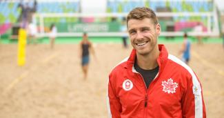 Aaron Nusbaum from Canada, Beach volleyball, Lima 2019 