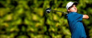 Golfista en entrenamiento previo a Lima 2019