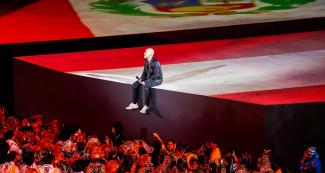 Gian Marco emocionó al público con un impresionante show musical como parte de la ceremonia de clausura de los Juegos Lima 2019 en el Estadio Nacional