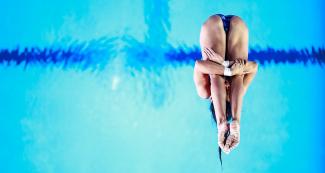The Cuban Arlenys Garcia in the women’s 10 m platform event held at the National Sports Village - VIDENA during the Lima 2019