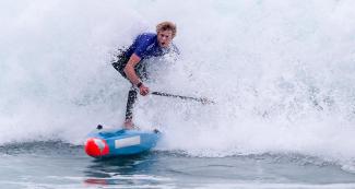 American surfer Connor Baxter took home gold in men’s SUP surfing in Punta Rocas