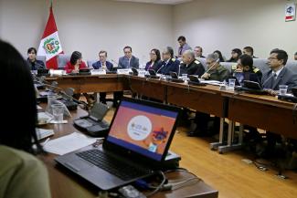 Carlos Neuhaus participó en reunión organizada por la congresista Alejandra Aramayo. También asistieron representantes de instituciones del sistema de salud.