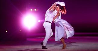 María Martha Reverte y Alex Donet bailan en los panamericanos