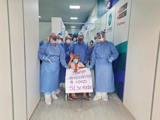 Cuatro pacientes vencen al Covid-19 y son las primeras altas del CAAT de Utcubamba