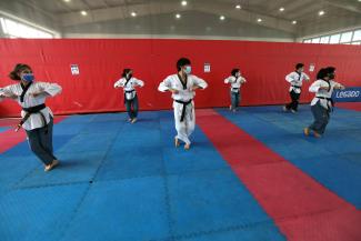 Perú y Guatemala realizan entrenamientos en la modalidad de Poomsae en Polideportivo de la VIDENA
