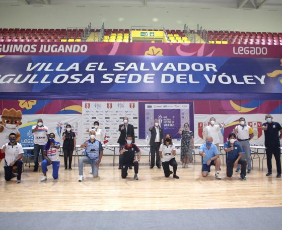 Proyecto Legado da la bienvenida a la liga nacional superior de vóley en el Polideportivo Villa El Salvador