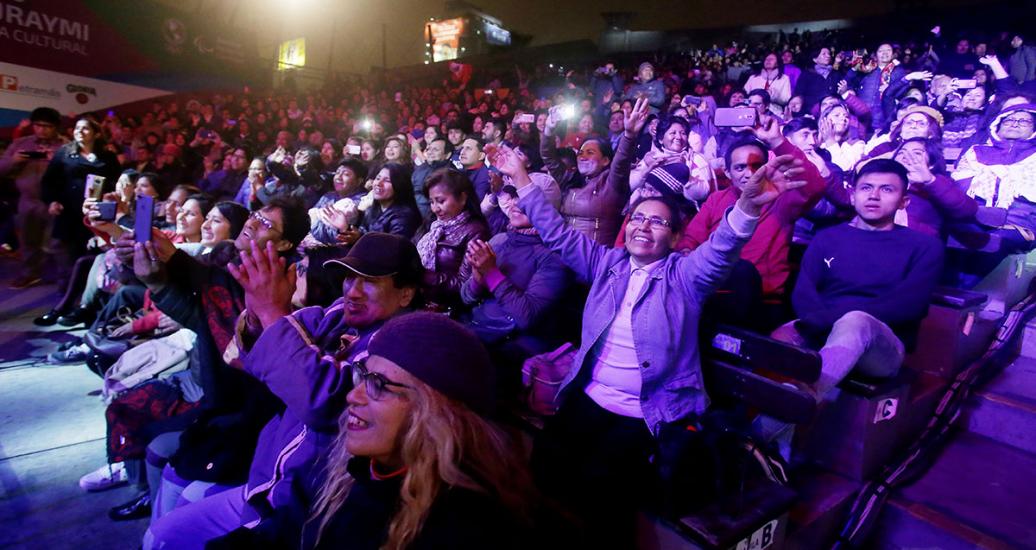 El público del Parque de la Exposición vive la emoción de un espectáculo musical del Culturaymi el día 24 de agosto en Lima 2019