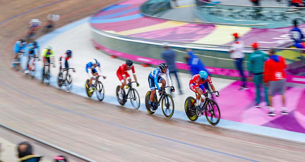 Ciclistas de diversos países de América se enfrentan en reñida competencia de Ciclismo de Pista en los Panamericanos Lima 2019 en la Villa Deportiva Nacional – VIDENA.