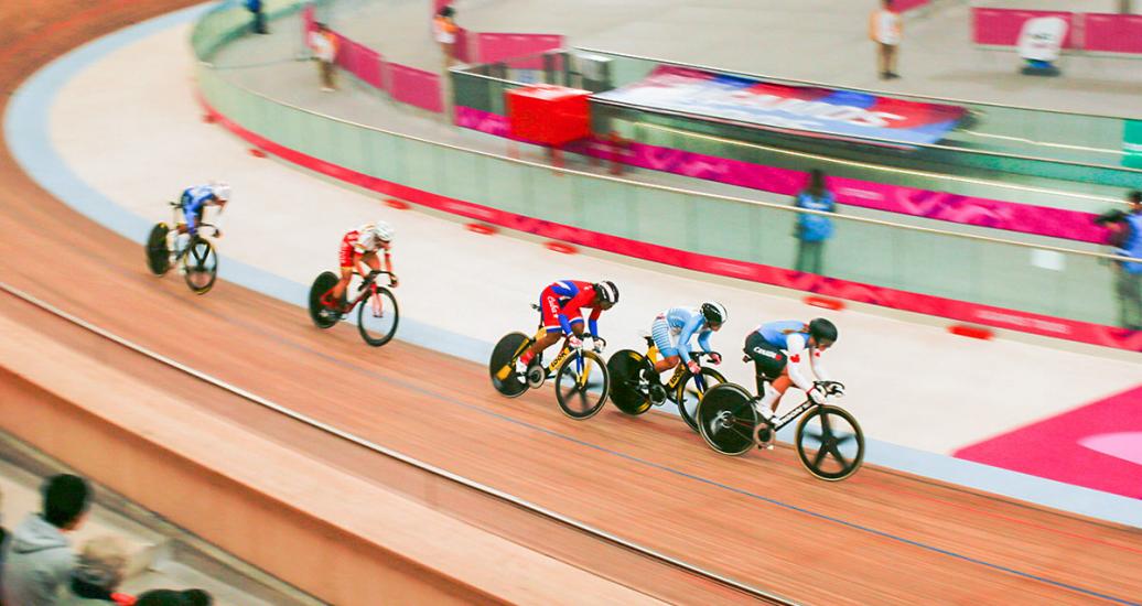The athletes gave their all in the Lima 2019 track cycling competition held at the National Sports Village - VIDENA