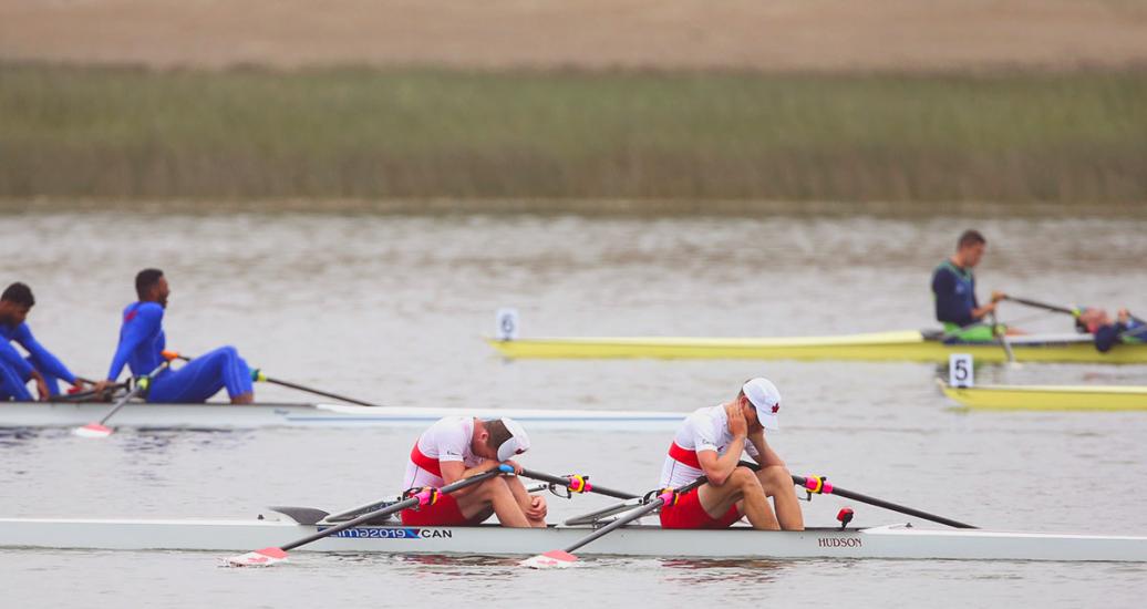 Rowers Lucien Brodeur and Graham Peeters finished sixth in the double sculls final A